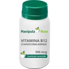 VIT B12 (CIANOCOBALAMINA) 500 mcg - 60 CÁPSULAS