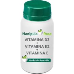 VIT D3 + VIT K2 (MK-7) + VIT E - 60 Cápsulas